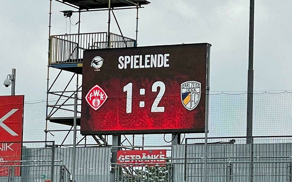 Der Endstand Kickers gegen FC Jena Der Endstand Kickers gegen FC Jena
